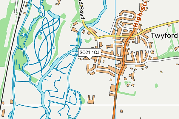 SO21 1QJ map - OS VectorMap District (Ordnance Survey) SO21 1QJ map - OS VectorMap District (Ordnance Survey)
