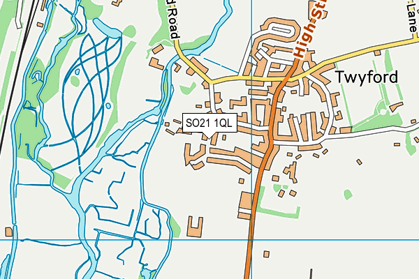 SO21 1QL map - OS VectorMap District (Ordnance Survey) SO21 1QL map - OS VectorMap District (Ordnance Survey)