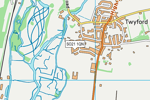 SO21 1QN map - OS VectorMap District (Ordnance Survey) SO21 1QN map - OS VectorMap District (Ordnance Survey)