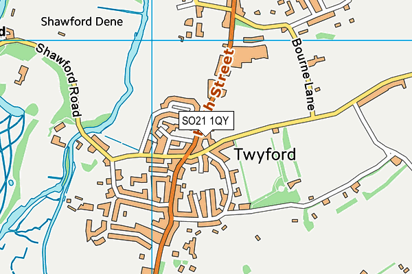 SO21 1QY map - OS VectorMap District (Ordnance Survey) SO21 1QY map - OS VectorMap District (Ordnance Survey)