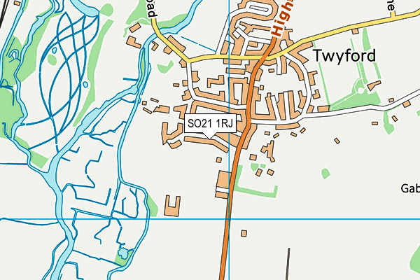 SO21 1RJ map - OS VectorMap District (Ordnance Survey) SO21 1RJ map - OS VectorMap District (Ordnance Survey)