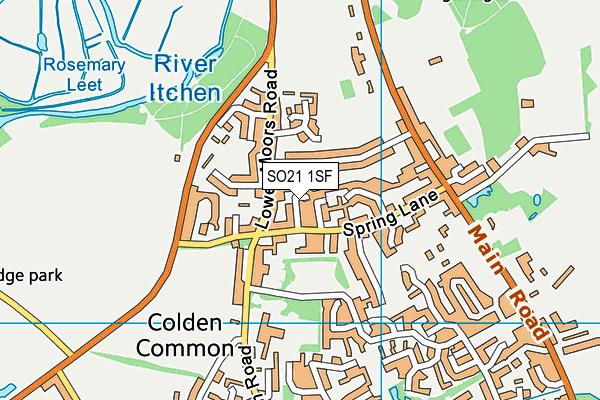 SO21 1SF map - OS VectorMap District (Ordnance Survey) SO21 1SF map - OS VectorMap District (Ordnance Survey)