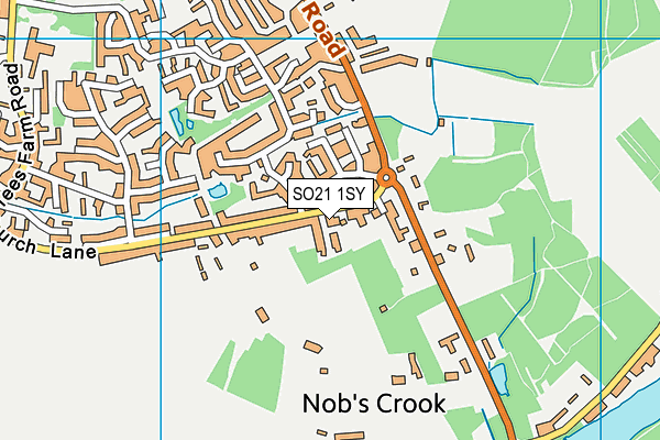 SO21 1SY map - OS VectorMap District (Ordnance Survey)