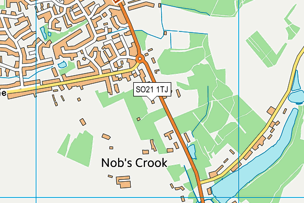 SO21 1TJ map - OS VectorMap District (Ordnance Survey)