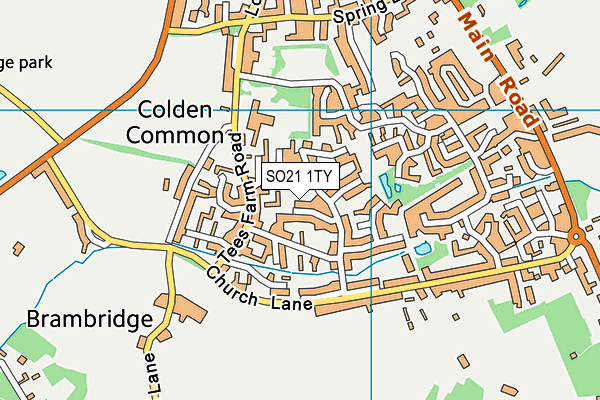 SO21 1TY map - OS VectorMap District (Ordnance Survey) SO21 1TY map - OS VectorMap District (Ordnance Survey)