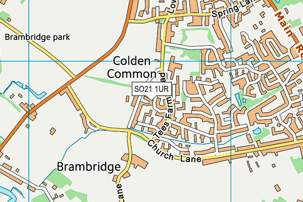 SO21 1UR map - OS VectorMap District (Ordnance Survey)