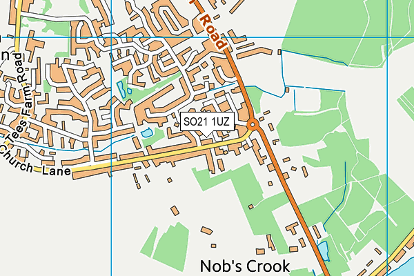 SO21 1UZ map - OS VectorMap District (Ordnance Survey) SO21 1UZ map - OS VectorMap District (Ordnance Survey)