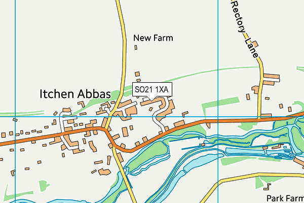 SO21 1XA map - OS VectorMap District (Ordnance Survey)
