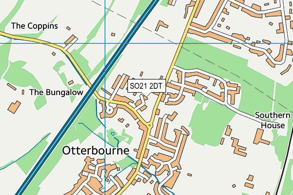 SO21 2DT map - OS VectorMap District (Ordnance Survey) SO21 2DT map - OS VectorMap District (Ordnance Survey)