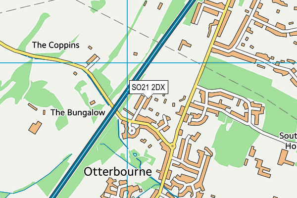 SO21 2DX map - OS VectorMap District (Ordnance Survey) SO21 2DX map - OS VectorMap District (Ordnance Survey)