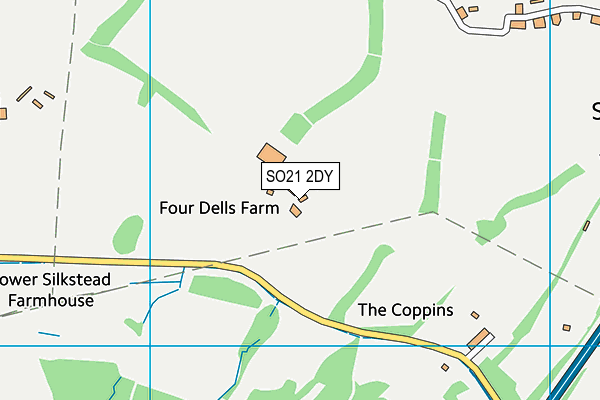 SO21 2DY map - OS VectorMap District (Ordnance Survey) SO21 2DY map - OS VectorMap District (Ordnance Survey)