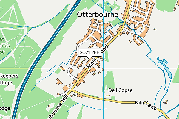 SO21 2EH map - OS VectorMap District (Ordnance Survey) SO21 2EH map - OS VectorMap District (Ordnance Survey)