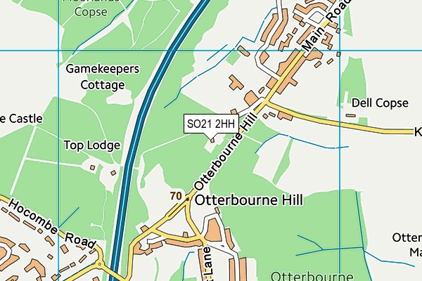 SO21 2HH map - OS VectorMap District (Ordnance Survey) SO21 2HH map - OS VectorMap District (Ordnance Survey)