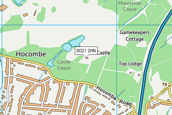 SO21 2HN map - OS VectorMap District (Ordnance Survey) SO21 2HN map - OS VectorMap District (Ordnance Survey)