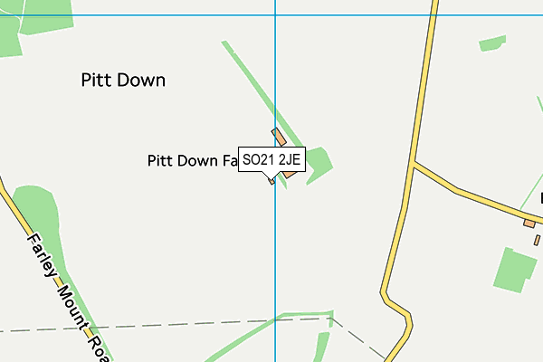 SO21 2JE map - OS VectorMap District (Ordnance Survey) SO21 2JE map - OS VectorMap District (Ordnance Survey)