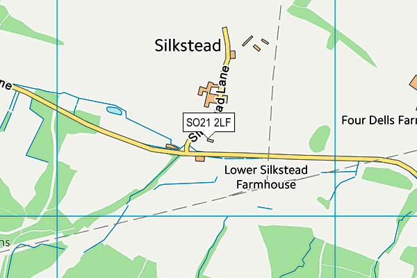 SO21 2LF map - OS VectorMap District (Ordnance Survey) SO21 2LF map - OS VectorMap District (Ordnance Survey)