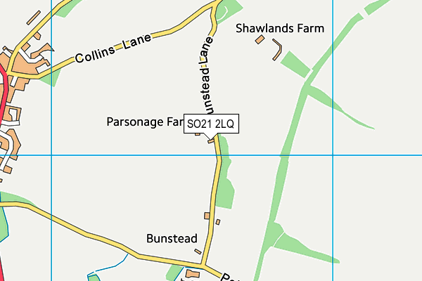 SO21 2LQ map - OS VectorMap District (Ordnance Survey) SO21 2LQ map - OS VectorMap District (Ordnance Survey)