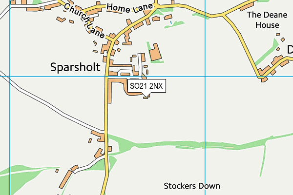 SO21 2NX map - OS VectorMap District (Ordnance Survey) SO21 2NX map - OS VectorMap District (Ordnance Survey)