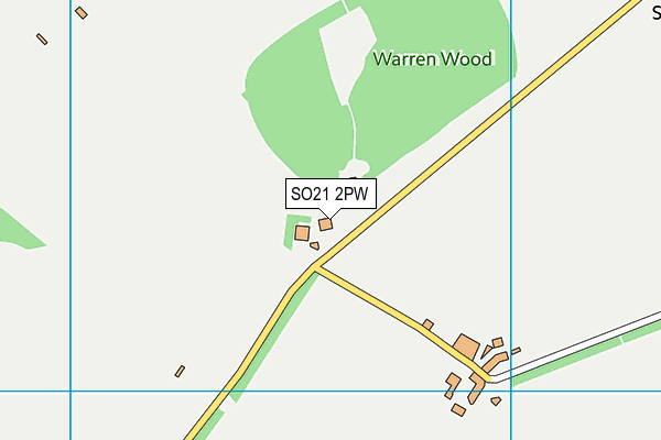 SO21 2PW map - OS VectorMap District (Ordnance Survey) SO21 2PW map - OS VectorMap District (Ordnance Survey)