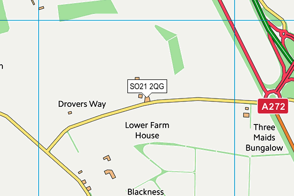 SO21 2QG map - OS VectorMap District (Ordnance Survey) SO21 2QG map - OS VectorMap District (Ordnance Survey)