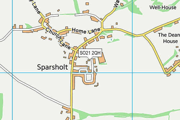 SO21 2QH map - OS VectorMap District (Ordnance Survey) SO21 2QH map - OS VectorMap District (Ordnance Survey)