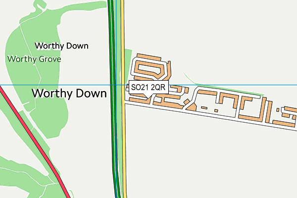 SO21 2QR map - OS VectorMap District (Ordnance Survey) SO21 2QR map - OS VectorMap District (Ordnance Survey)