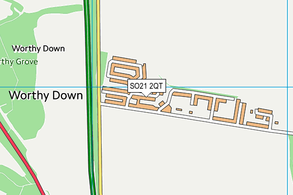 SO21 2QT map - OS VectorMap District (Ordnance Survey) SO21 2QT map - OS VectorMap District (Ordnance Survey)