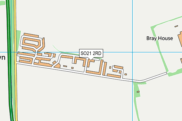 SO21 2RD map - OS VectorMap District (Ordnance Survey) SO21 2RD map - OS VectorMap District (Ordnance Survey)