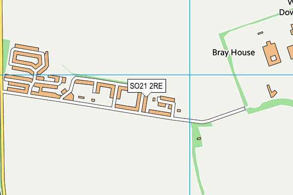 SO21 2RE map - OS VectorMap District (Ordnance Survey) SO21 2RE map - OS VectorMap District (Ordnance Survey)