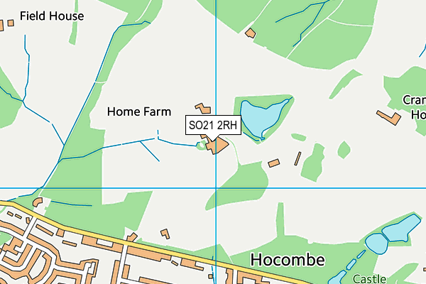 SO21 2RH map - OS VectorMap District (Ordnance Survey) SO21 2RH map - OS VectorMap District (Ordnance Survey)