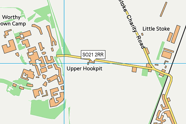 SO21 2RR map - OS VectorMap District (Ordnance Survey) SO21 2RR map - OS VectorMap District (Ordnance Survey)