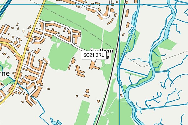 SO21 2RU map - OS VectorMap District (Ordnance Survey) SO21 2RU map - OS VectorMap District (Ordnance Survey)