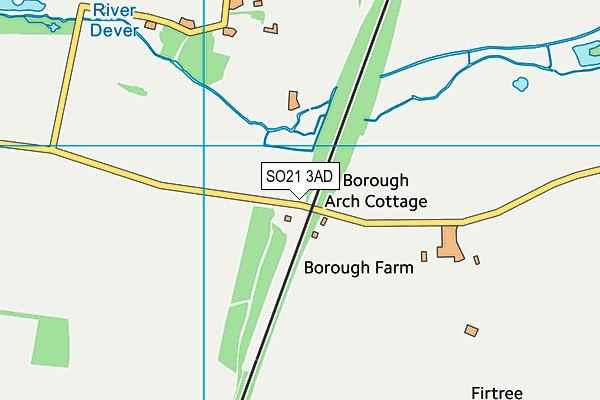 SO21 3AD map - OS VectorMap District (Ordnance Survey) SO21 3AD map - OS VectorMap District (Ordnance Survey)