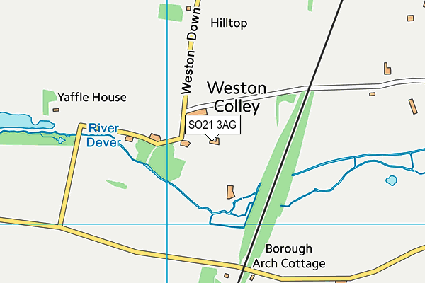 SO21 3AG map - OS VectorMap District (Ordnance Survey) SO21 3AG map - OS VectorMap District (Ordnance Survey)