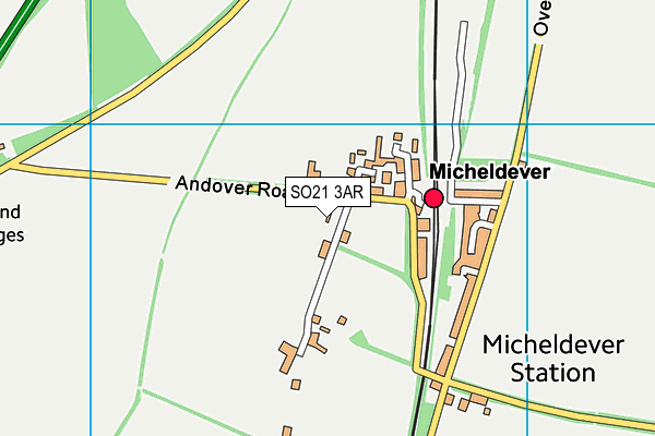 SO21 3AR map - OS VectorMap District (Ordnance Survey) SO21 3AR map - OS VectorMap District (Ordnance Survey)
