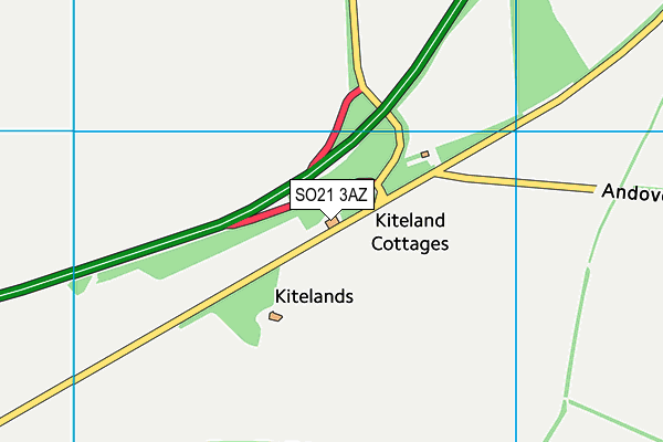SO21 3AZ map - OS VectorMap District (Ordnance Survey) SO21 3AZ map - OS VectorMap District (Ordnance Survey)