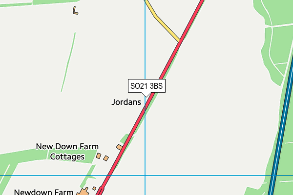 SO21 3BS map - OS VectorMap District (Ordnance Survey) SO21 3BS map - OS VectorMap District (Ordnance Survey)