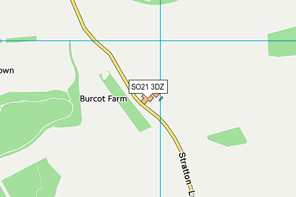 SO21 3DZ map - OS VectorMap District (Ordnance Survey) SO21 3DZ map - OS VectorMap District (Ordnance Survey)
