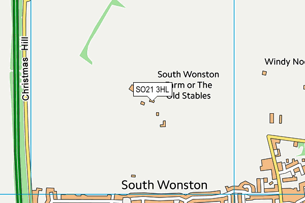 SO21 3HL map - OS VectorMap District (Ordnance Survey) SO21 3HL map - OS VectorMap District (Ordnance Survey)