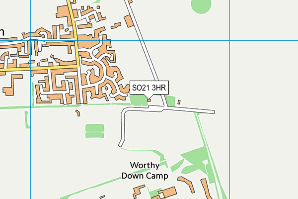 SO21 3HR map - OS VectorMap District (Ordnance Survey) SO21 3HR map - OS VectorMap District (Ordnance Survey)