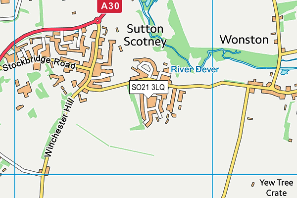 SO21 3LQ map - OS VectorMap District (Ordnance Survey) SO21 3LQ map - OS VectorMap District (Ordnance Survey)