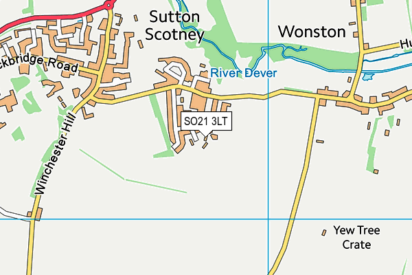 SO21 3LT map - OS VectorMap District (Ordnance Survey) SO21 3LT map - OS VectorMap District (Ordnance Survey)