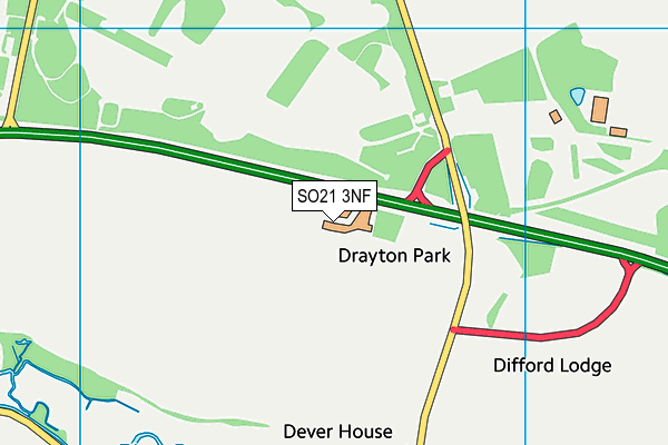 SO21 3NF map - OS VectorMap District (Ordnance Survey) SO21 3NF map - OS VectorMap District (Ordnance Survey)