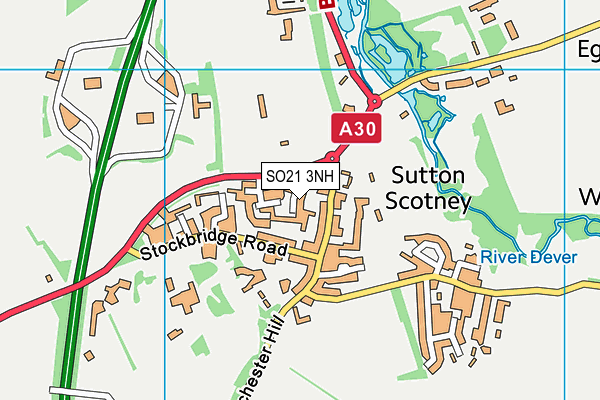 SO21 3NH map - OS VectorMap District (Ordnance Survey) SO21 3NH map - OS VectorMap District (Ordnance Survey)