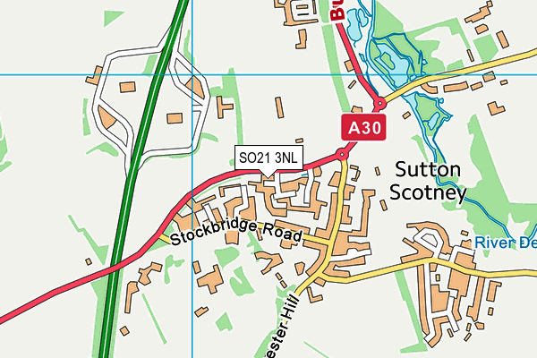 SO21 3NL map - OS VectorMap District (Ordnance Survey) SO21 3NL map - OS VectorMap District (Ordnance Survey)