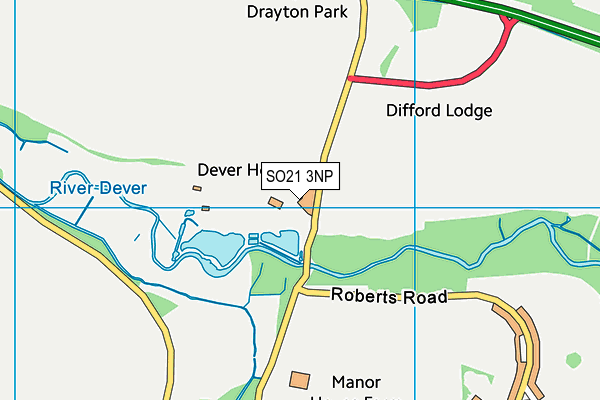 SO21 3NP map - OS VectorMap District (Ordnance Survey) SO21 3NP map - OS VectorMap District (Ordnance Survey)