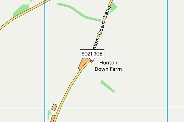 SO21 3QB map - OS VectorMap District (Ordnance Survey) SO21 3QB map - OS VectorMap District (Ordnance Survey)