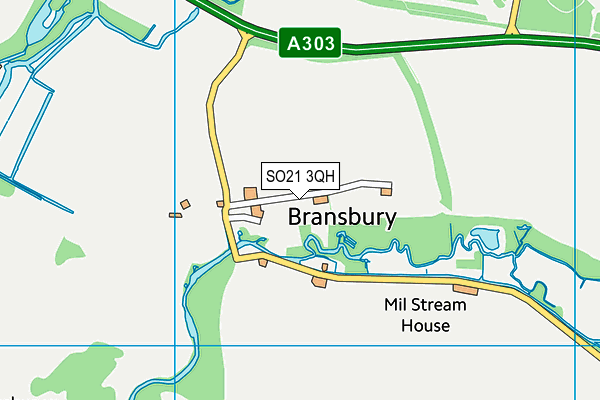 SO21 3QH map - OS VectorMap District (Ordnance Survey) SO21 3QH map - OS VectorMap District (Ordnance Survey)