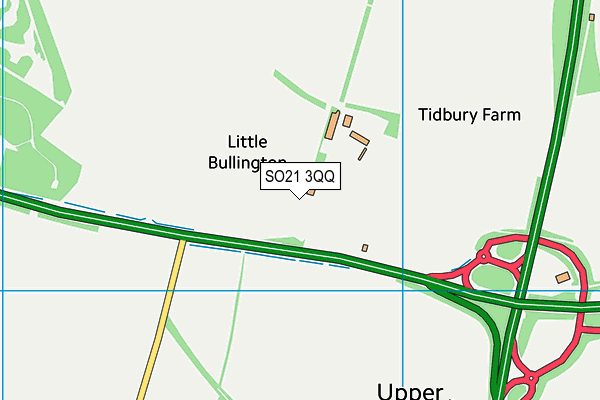 SO21 3QQ map - OS VectorMap District (Ordnance Survey) SO21 3QQ map - OS VectorMap District (Ordnance Survey)