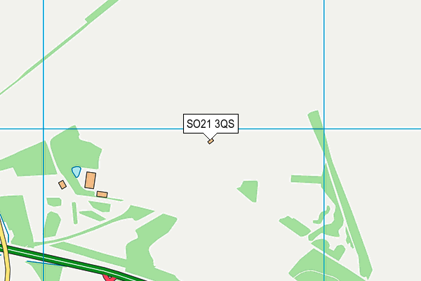 SO21 3QS map - OS VectorMap District (Ordnance Survey) SO21 3QS map - OS VectorMap District (Ordnance Survey)